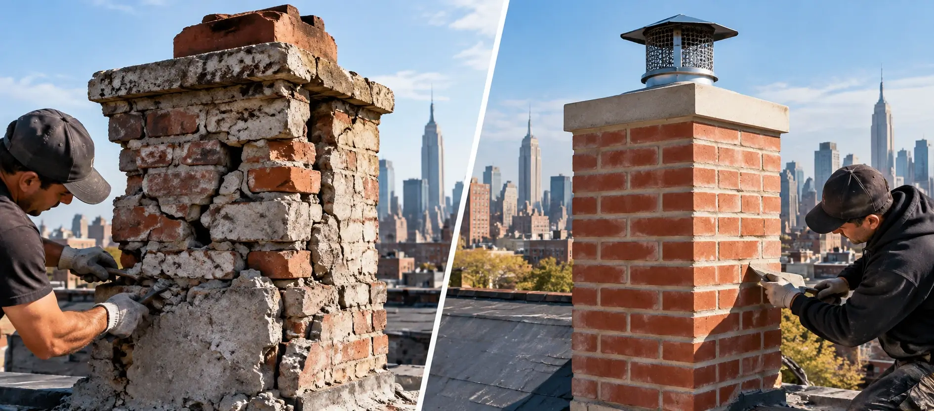 Chimney Restoration Before and After
